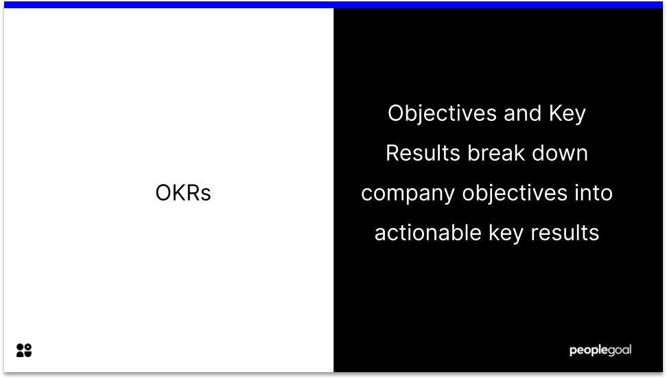 Objectives and Key Results definition OKR updates