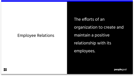 employee relations definition