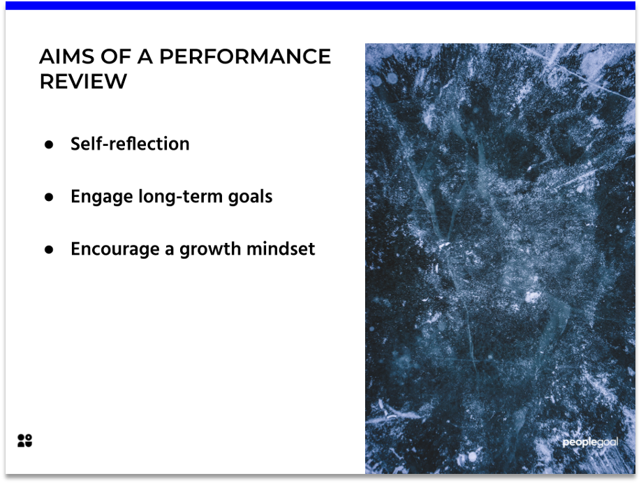 Aims of a Performance Review