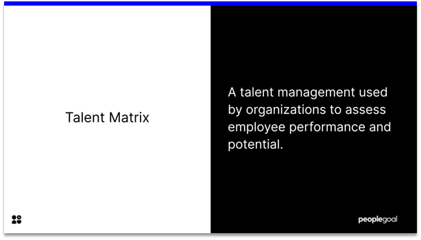 Talent Matrix - definition