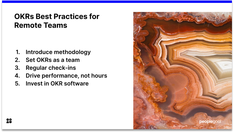 objectives and key results best practices for remote teams
