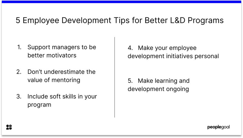Employee Development Tips for Learning and Development
