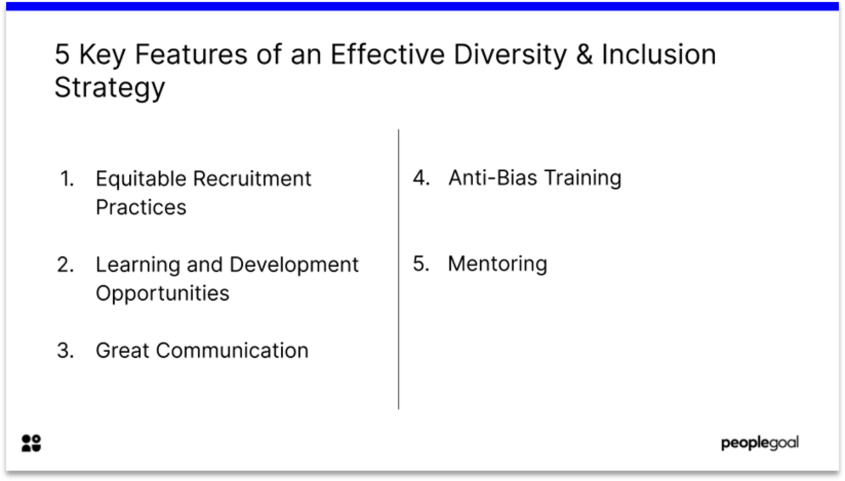 5 Key Features for Diversity and Inclusion Strategy