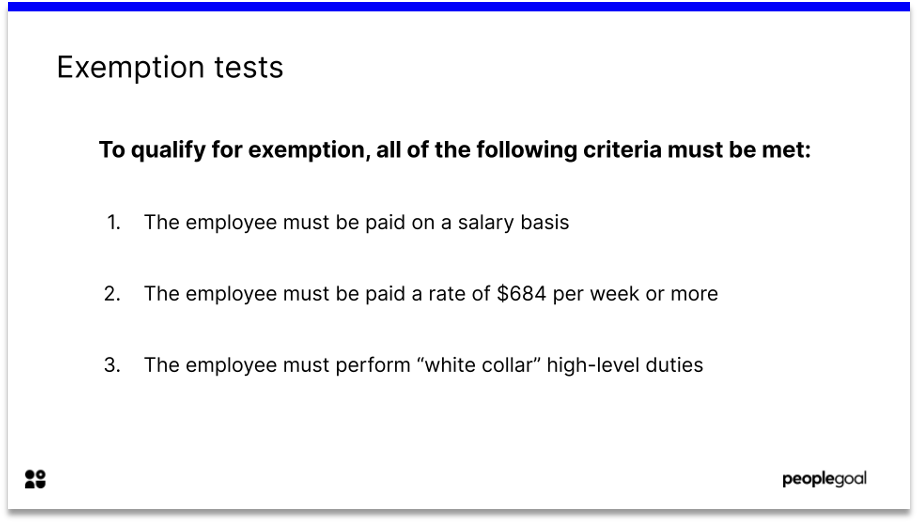exempt vs non exempt employees exemption tests