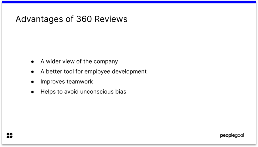 360 Performance Reviews Advantages