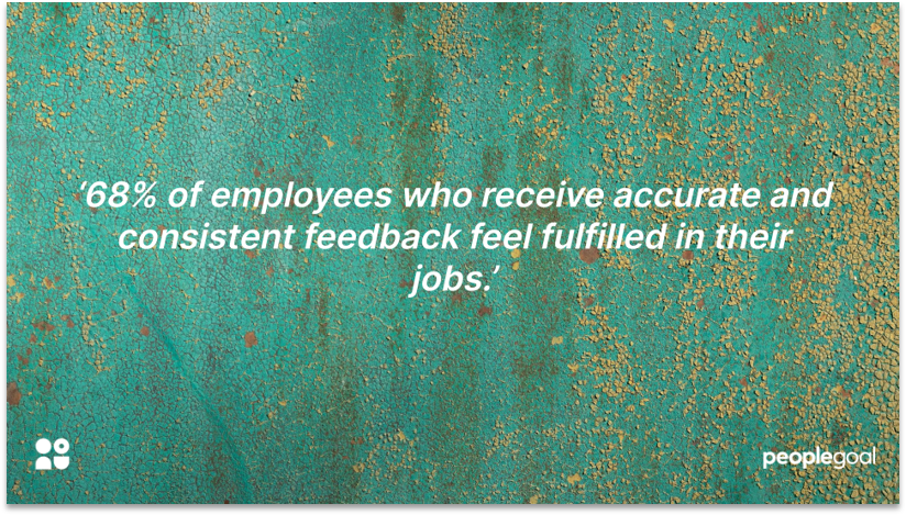 Quotation on Consistent Feedback to Improve Performance Review Completion rates