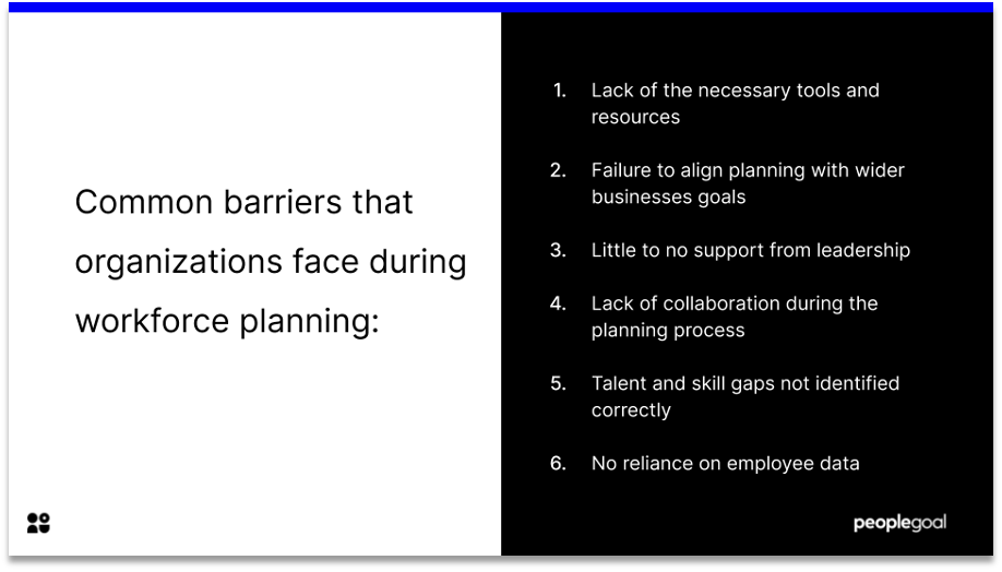 common barriers to strategic workforce planning