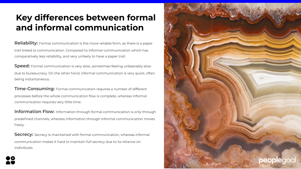 formal and informal communication