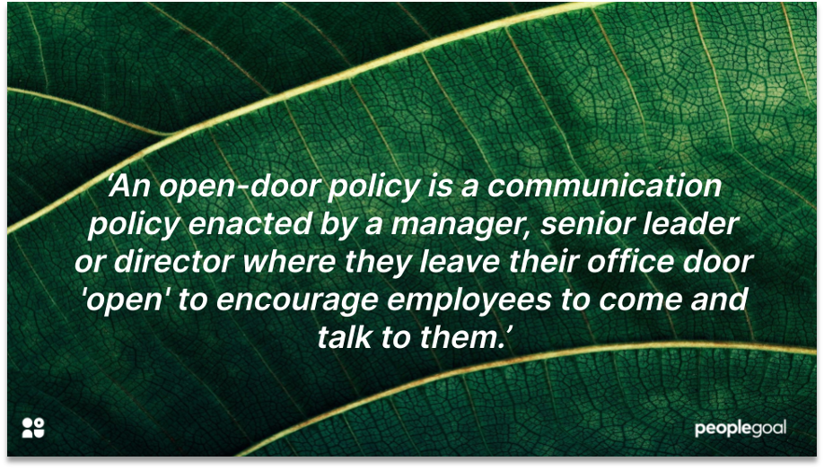 open door policy communication