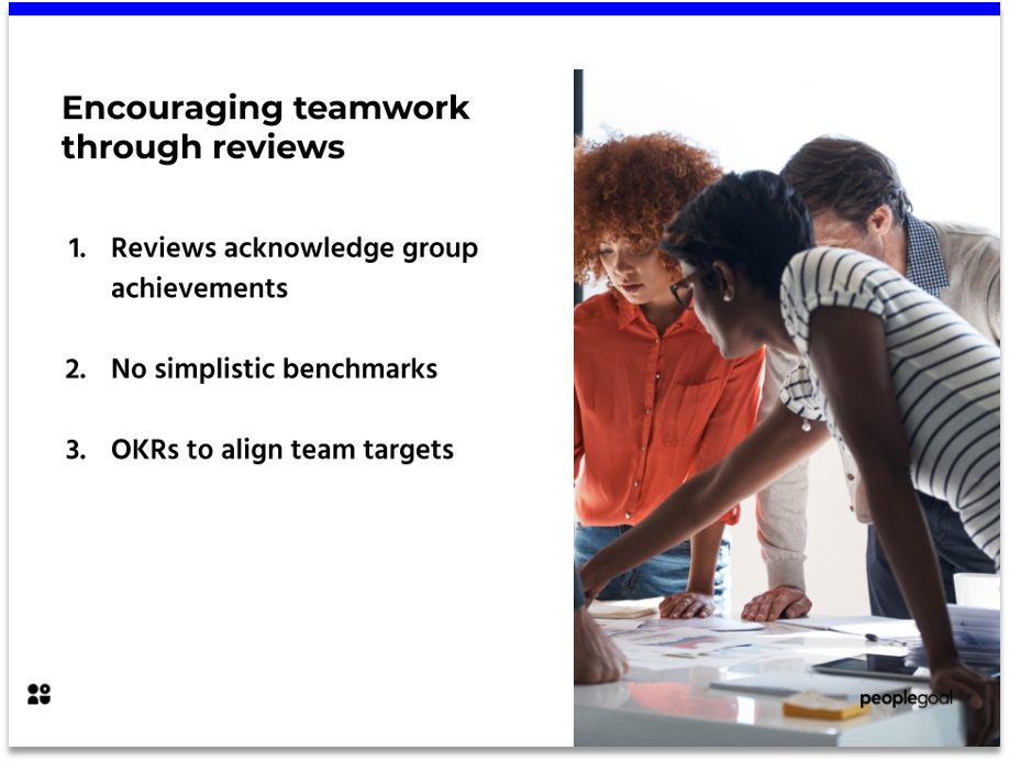 How performance reviews can help inspire teamworking