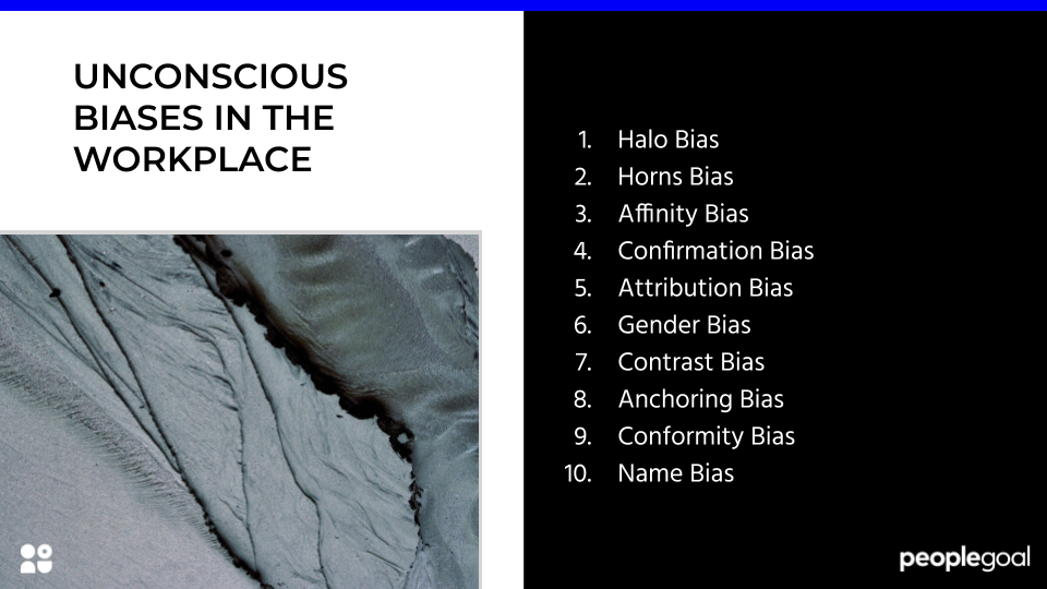 UNCONSCIOUS BIASES IN THE WORKPLACE
