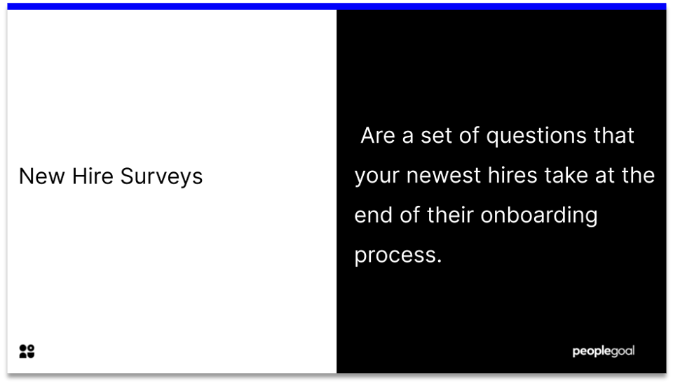 new hire surveys - definition