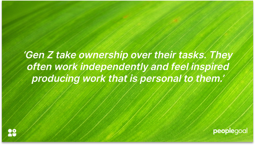 Next Gen Workers and Personal work quote