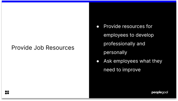 Employee Engagement - job resources