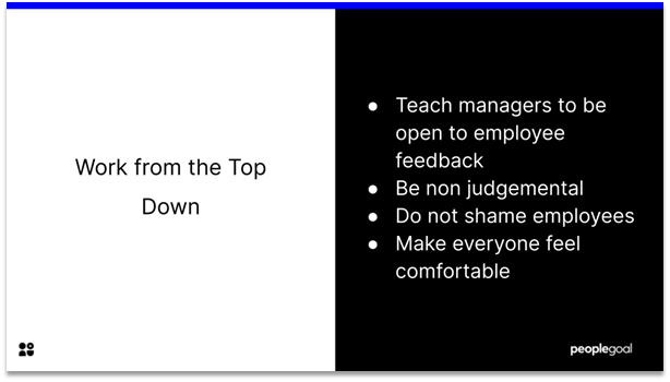 Internal Communication - work from the top down