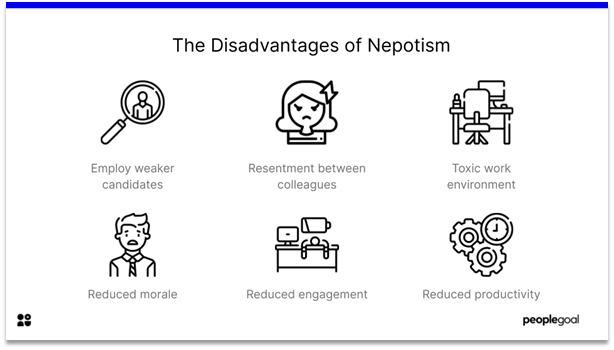 Nepotism - the disadvantages