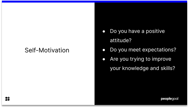 Self-Evaluation - Self-Motivation