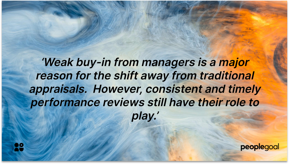 Manager Buy In for performance review completion rates 