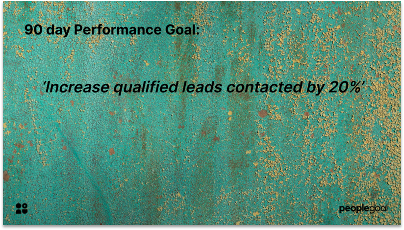 Performance Goals example