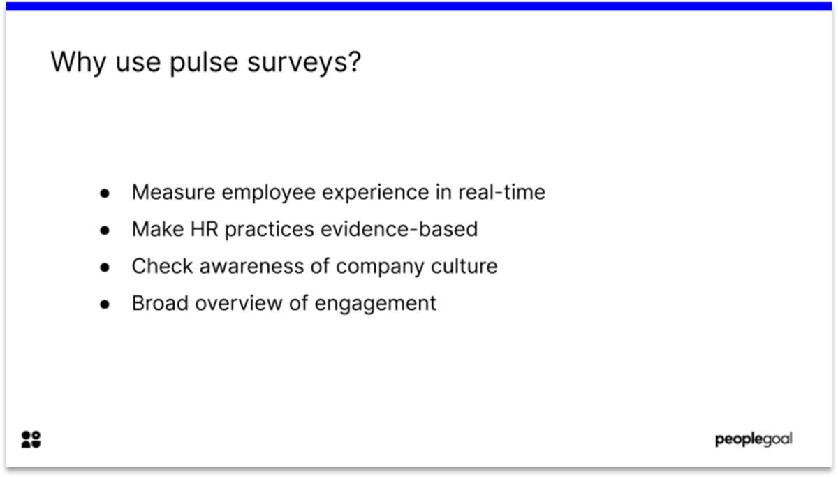 Pulse surveys for Employee experience