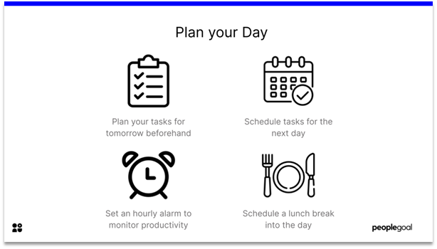 Effective at Work - plan your day