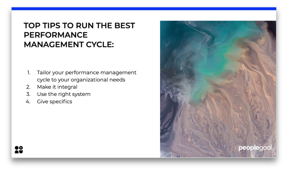 top tips to run the best performance management cycle