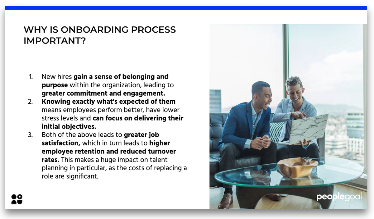 Why is onboarding process important