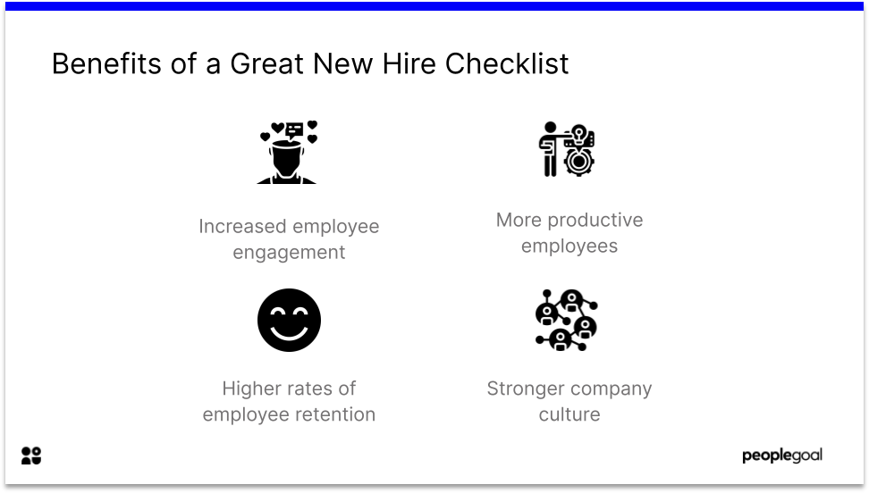 Benefits of a great new hire checklist