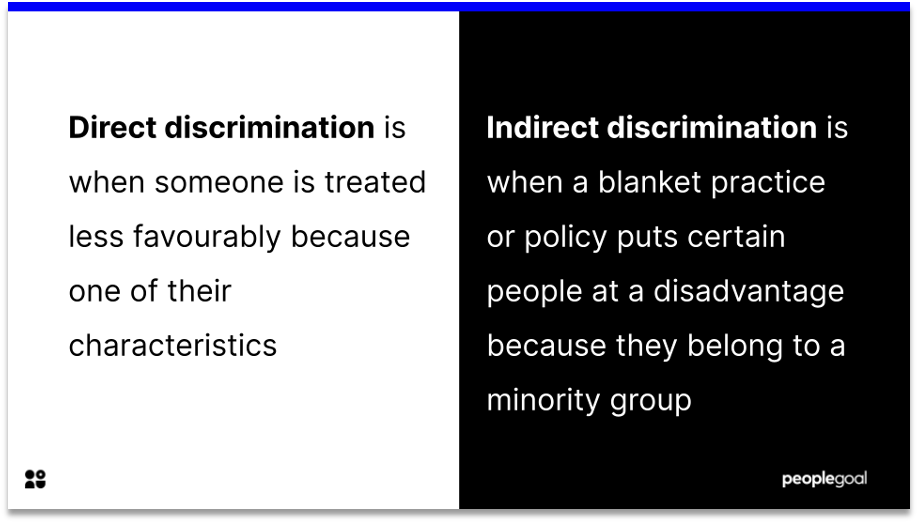 direct vs indirect discrimination definition