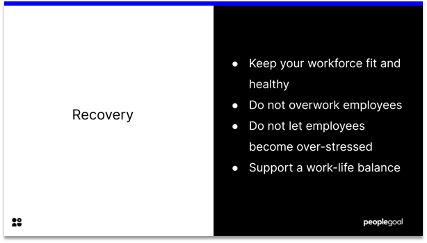 High Performing Teams - recovery