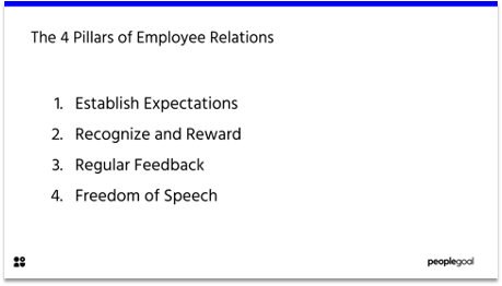 4 pillars of employee relations
