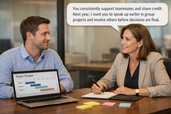 Teamwork-Performance Review Phrases Examples