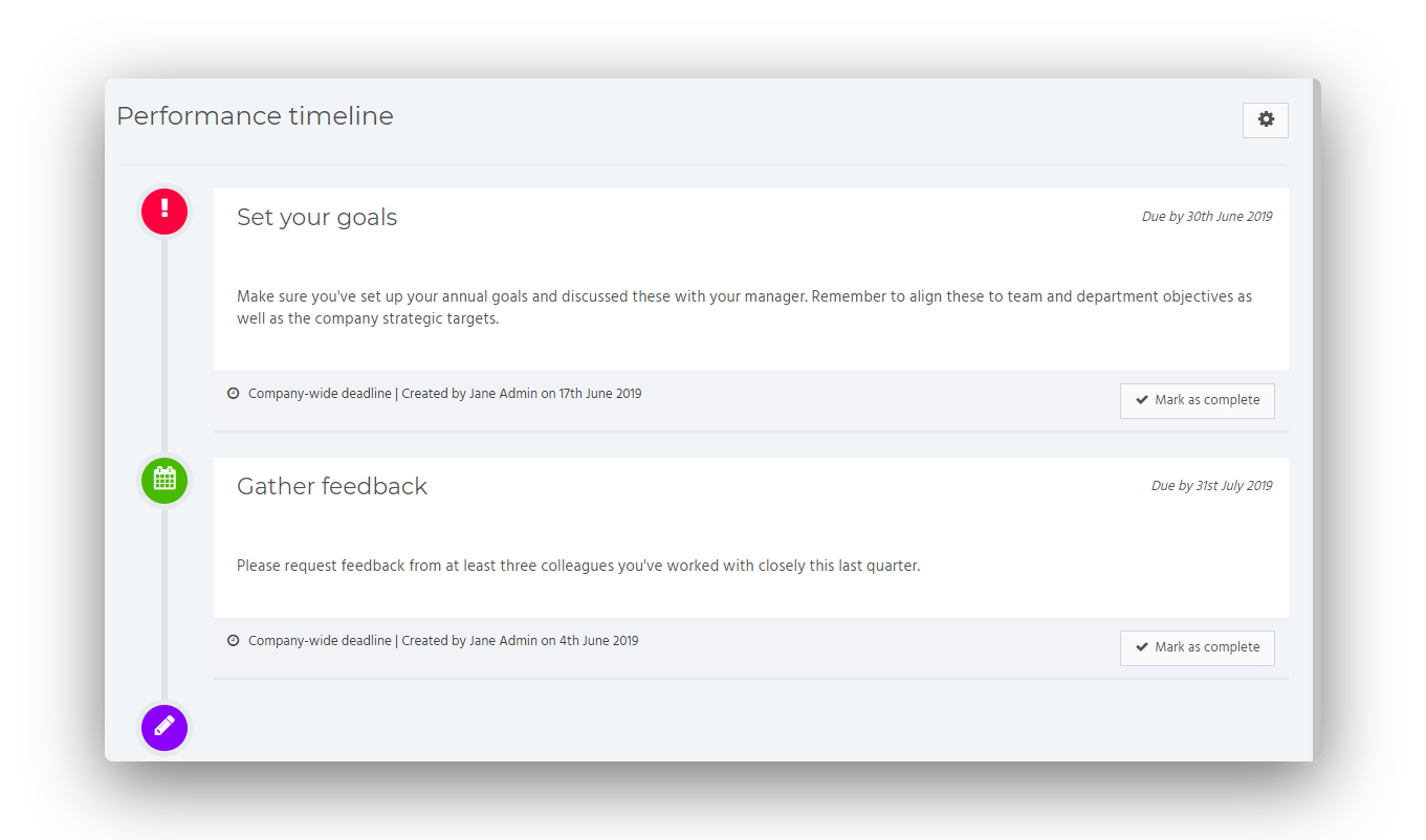 Performance Review Process Timeline Performance Review Process Timeline