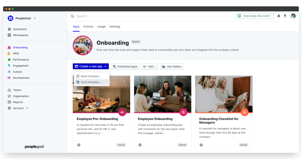 Onboarding Workspace