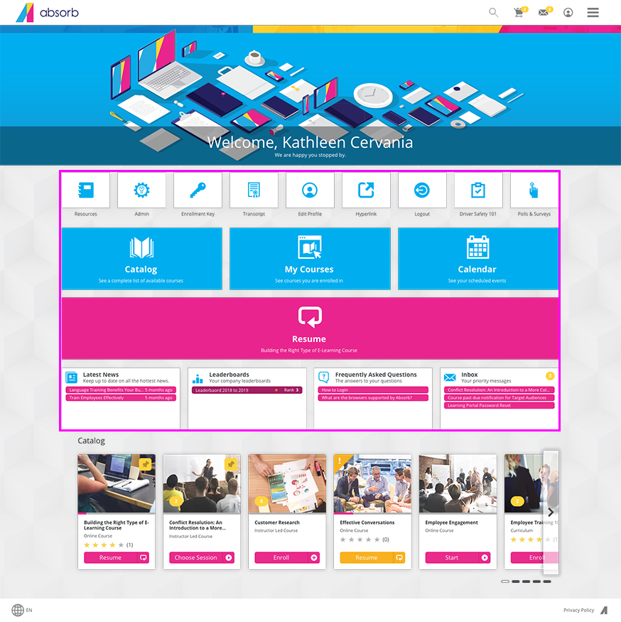 Absorb LMS - Best for Analytics-Driven, Personalized Learning Paths