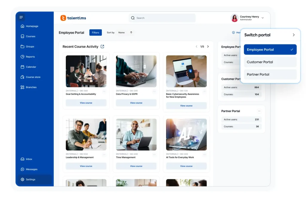 TalentLMS - Best for Getting a Course Live in an Afternoon