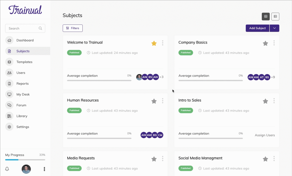 Trainual - Best for Turning Tribal Knowledge into SOPs