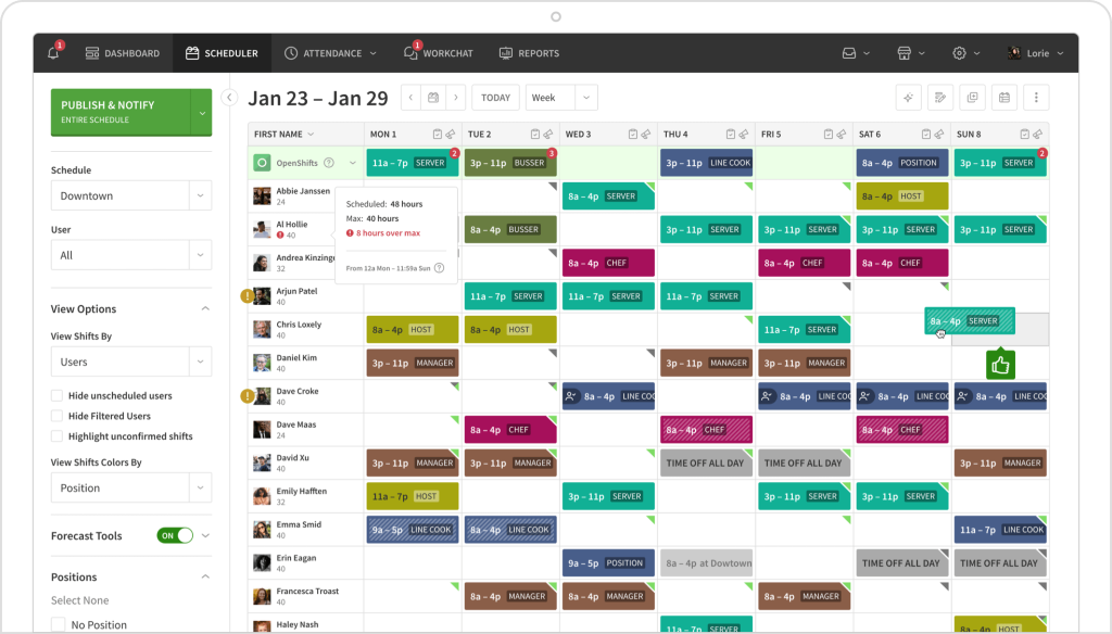 5. When I Work - Best for Hourly and Shift-Based Scheduling
