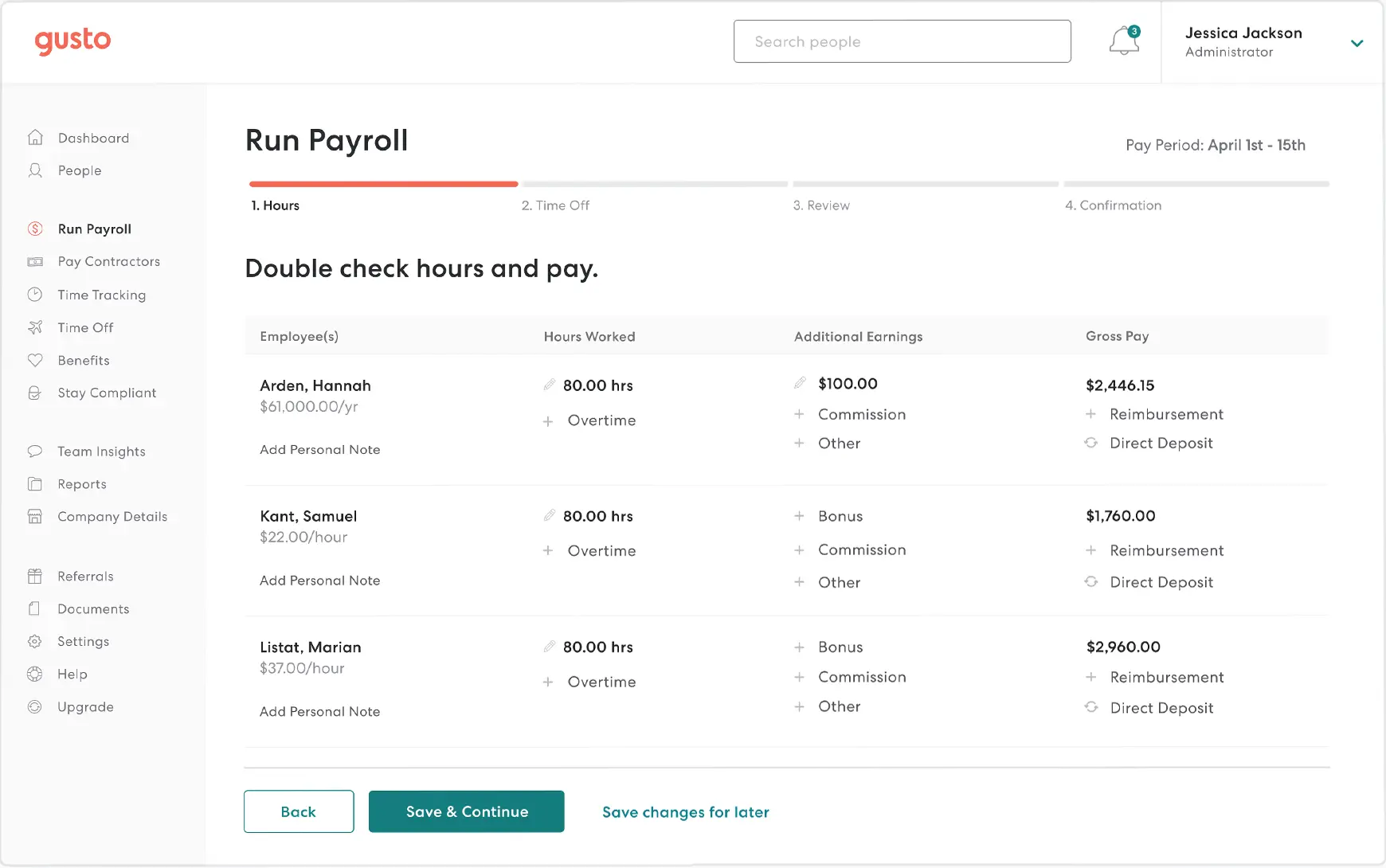 Gusto - Employee onboarding software