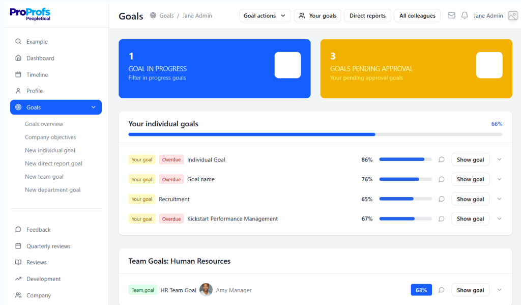 employee development PeopleGoal