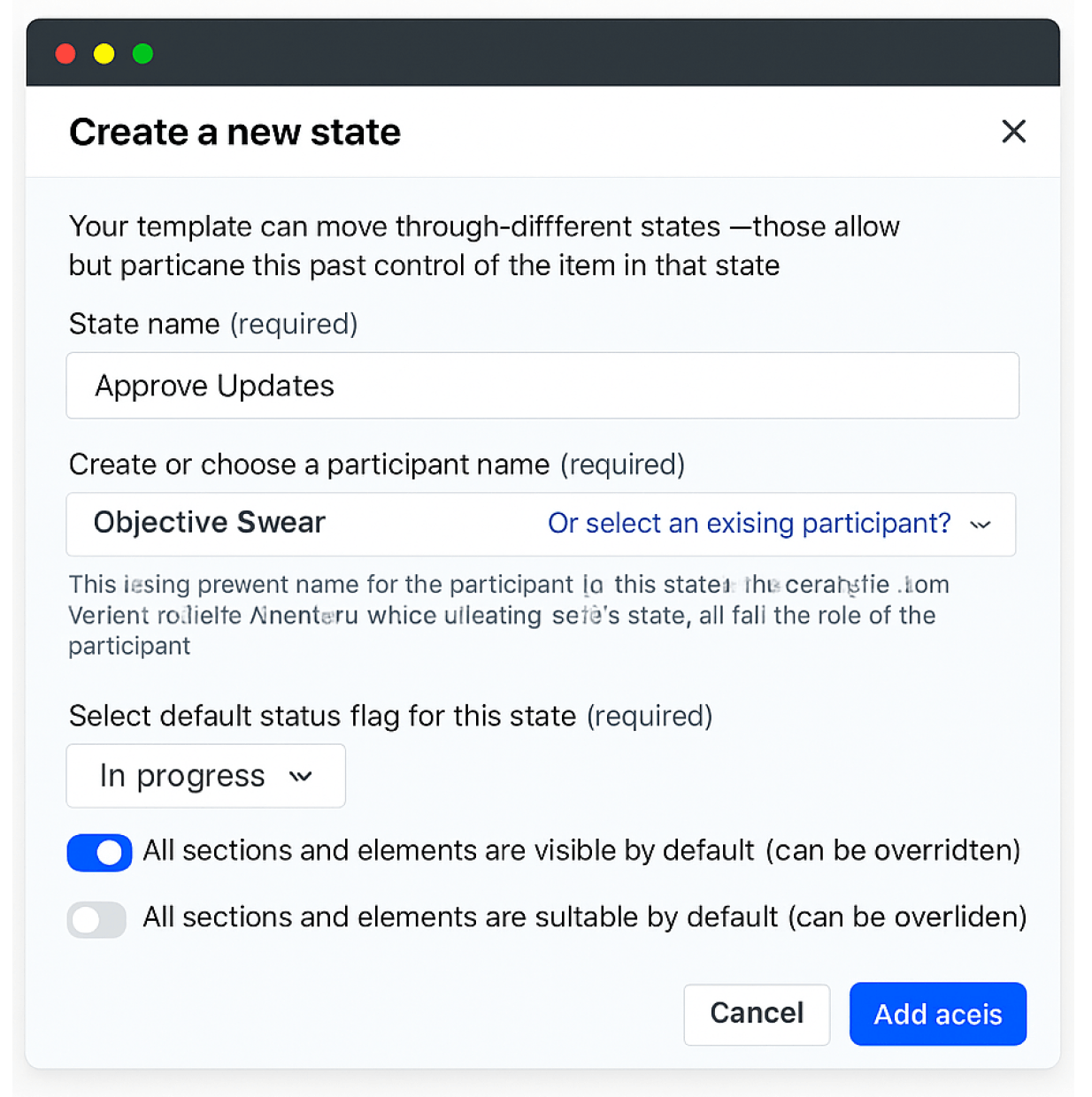 Set Participants & Workflow States