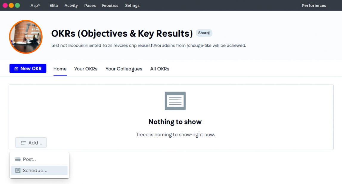 Assign OKRs and launch
