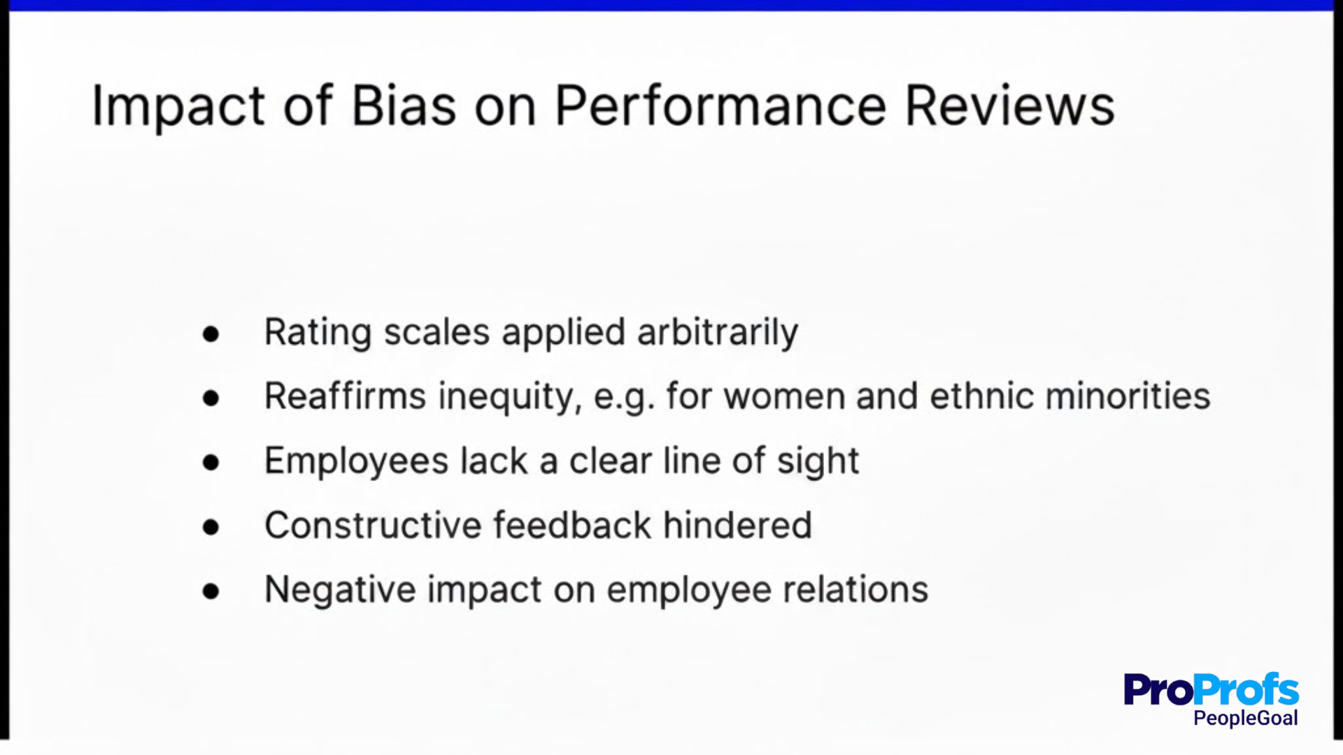 Performance review bias