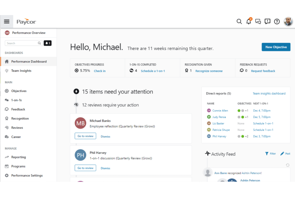 Paycor - Best for US Mid-Market HR and Payroll
