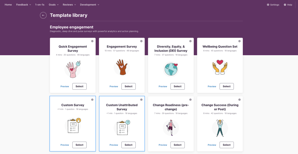 Culture Amp - Performance Review Software - PeopleGoal