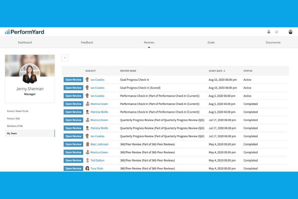 PerformYard - Performance Review Software - PeopleGoal