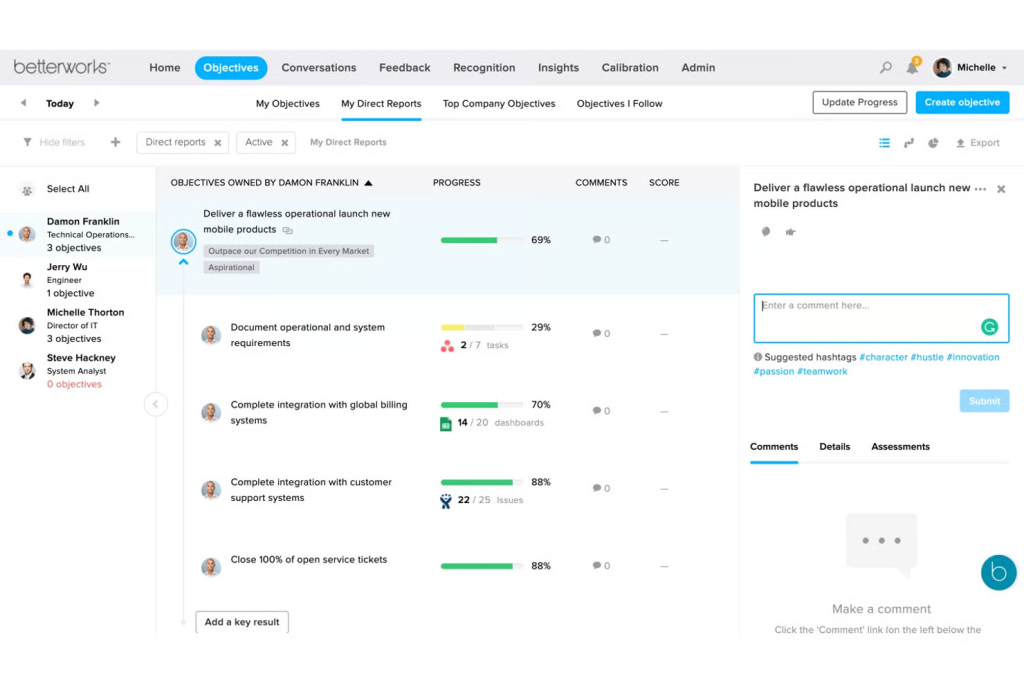 Betterworks - Performance Review Software - PeopleGoal