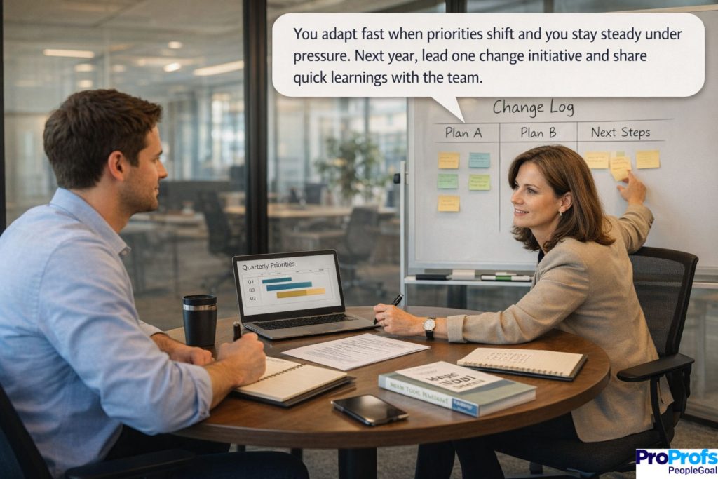 annual performance review phrases - PeopleGoal