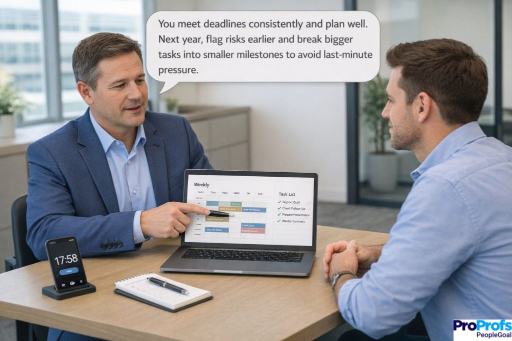 annual performance review phrases - PeopleGoal