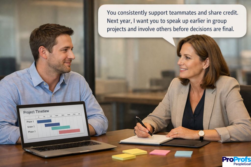 annual performance review phrases - PeopleGoal